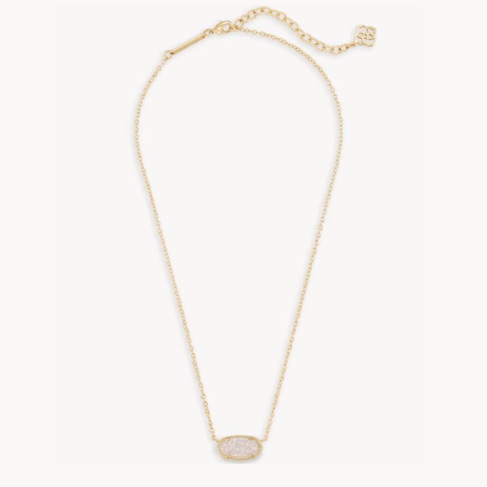 KENDRA SCOTT NECKLACE - Elisa Gold Pendant Necklace in Iridescent Dusty 15-17"
